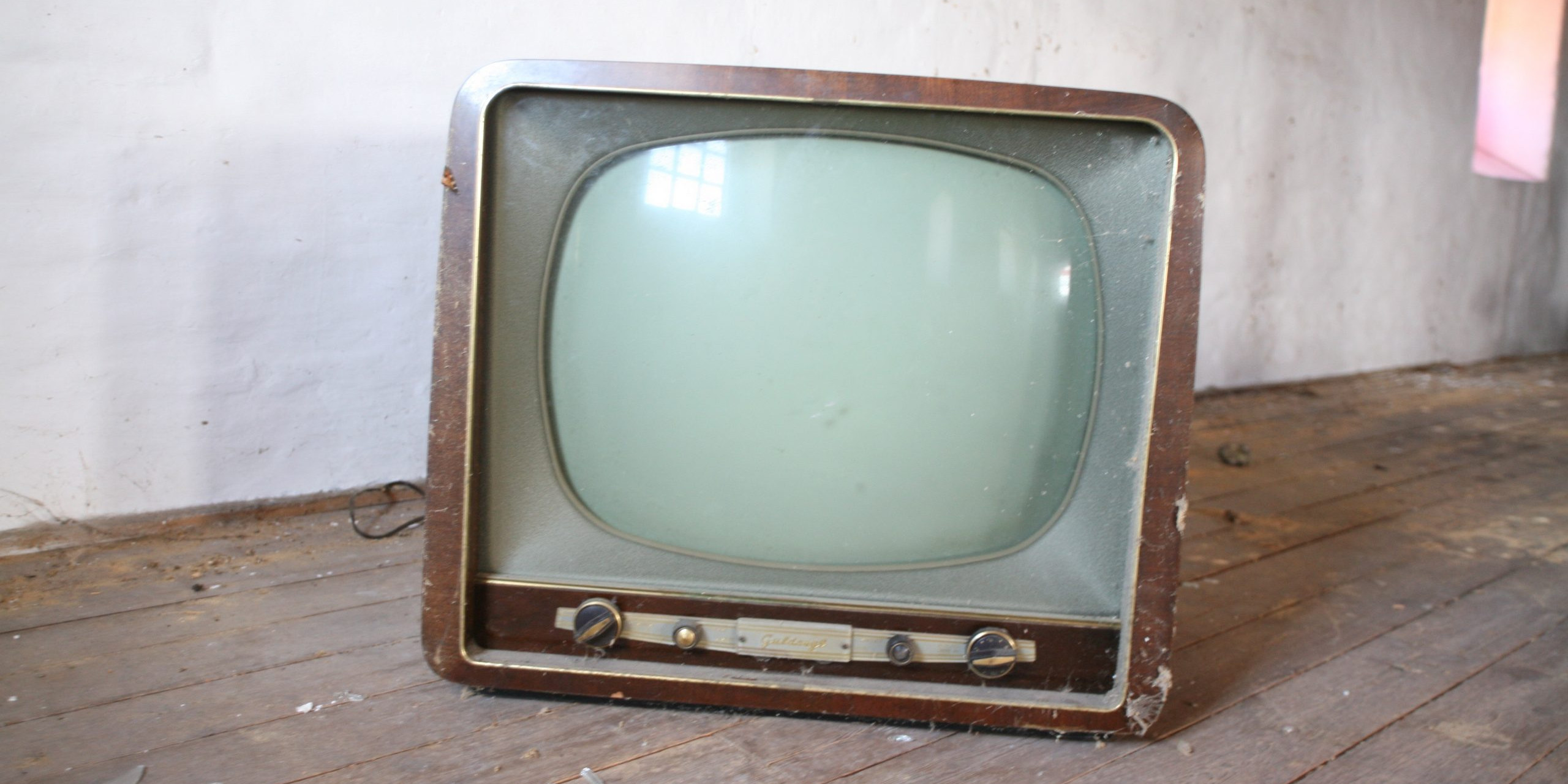 old television set
